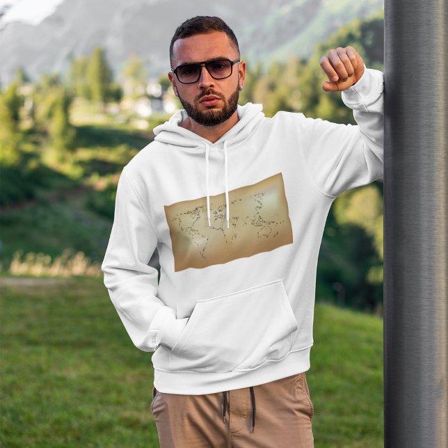 Gamla världskartan Hoodie (Skapare uppladdad)
