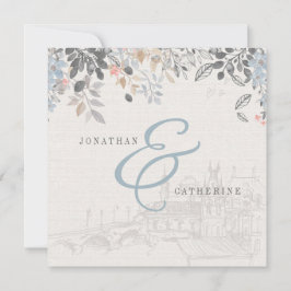 Gamla världskartan Inbjudningskort för möhippan