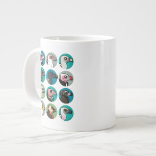 Gamla världsvulturer jumbo mugg