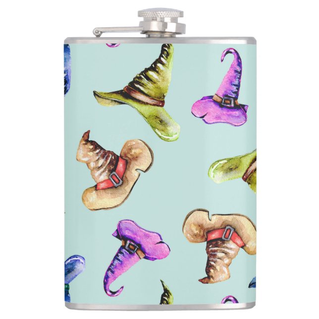 Gamla vattenfärger: blå bakgrund. fickplunta (Framsidan)