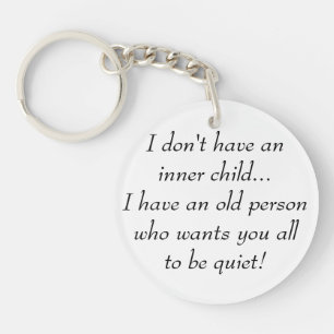 Gamla vill att ni alla ska vara Quiet Funny Quote 