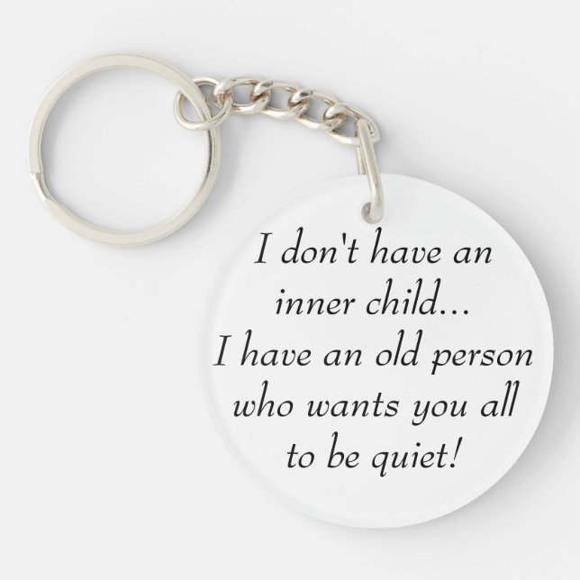 Gamla vill att ni alla ska vara Quiet Funny Quote  (Framsidan)