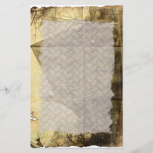 Gamla Vintagar Brevpapper (Framsida)