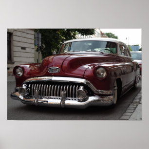 Gamla vintage bil - poster