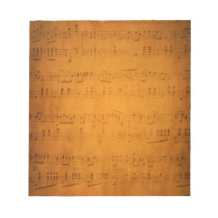 Gamla vintage lakan-musik anteckningsblock