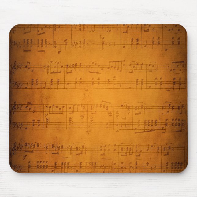 Gamla vintage lakan-musik musmatta (Framsidan)