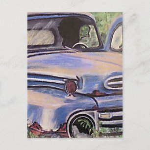 Gamla Vintage Lastbil Art Vykort