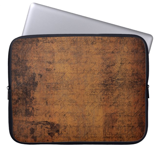 Gamla vintagen struktur laptop fodral (Framsidan)