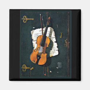 Gamla violin, bra konst magnet