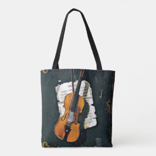Gamla violin, bra konst tygkasse
