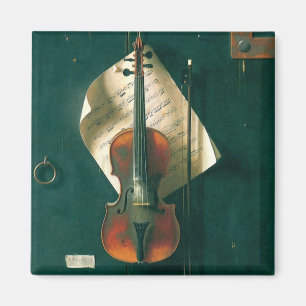 Gamla Violin Fortfarande livet av William Michael Magnet