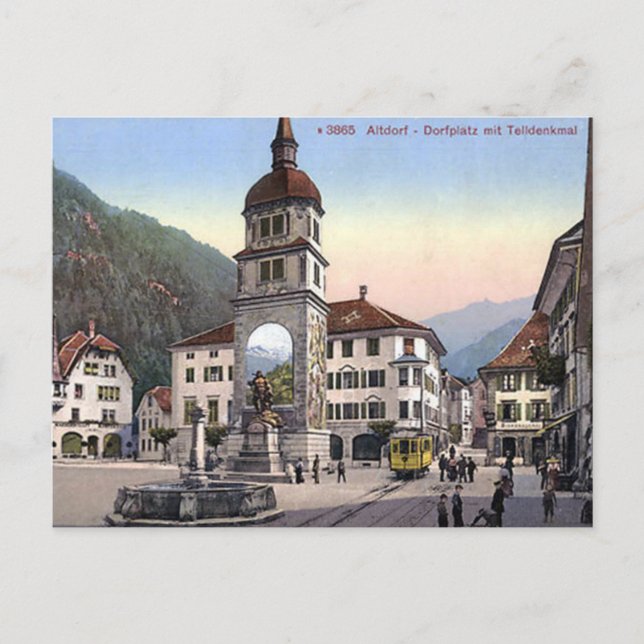 Gamla vykort - Altdorf, Uri. Schweiz (Framsida)