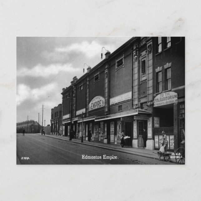 Gamla vykort - Edmonton Empire, London (Framsida)