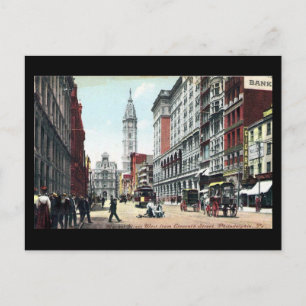 Gamla vykort, Market St, Philadelphia, 1909 Vykort