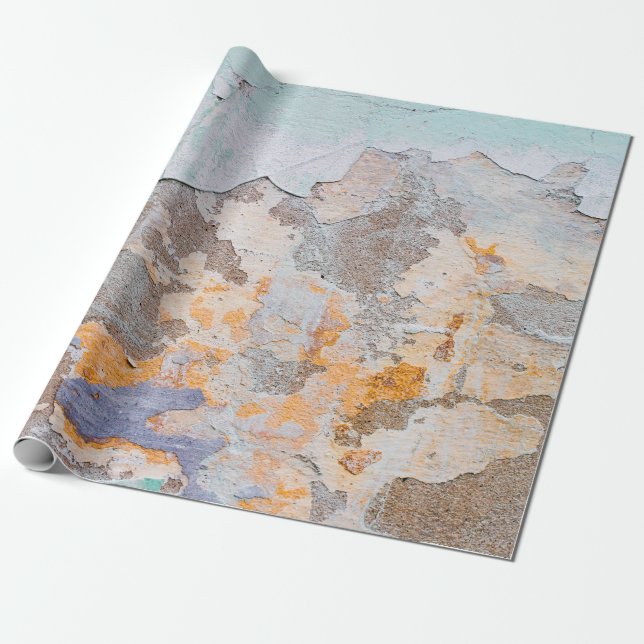Gamla Wallgrunge, abstrakt, gammal, konst, bakgrun Presentpapper (Utrullad)