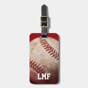 Gamla Weasted Baseball Bagagebricka