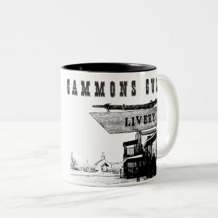 Gamla Westerna Gammons Gulch Två-Tonad Mugg