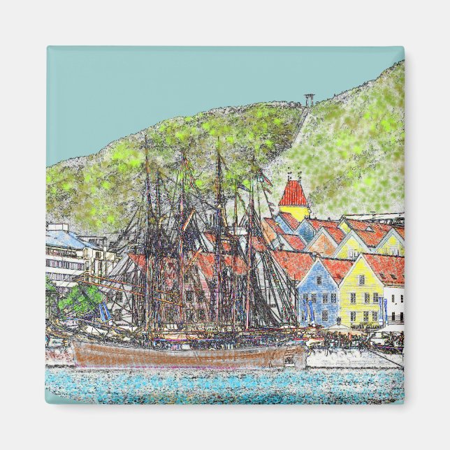 Gamla Wharf Magnet (Framsidan)