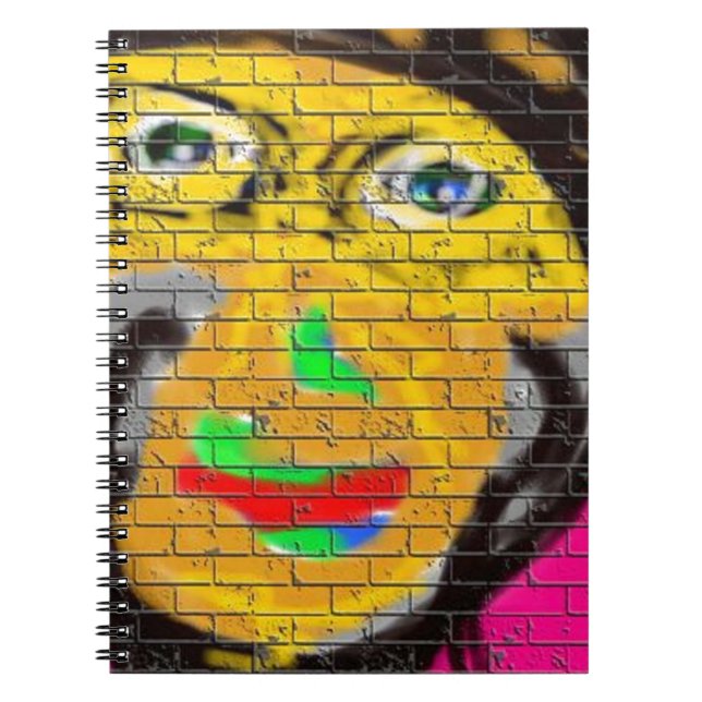 Gamla Wise Biker Ansikte, Graffiti Art Anteckningsbok (Framsidan)