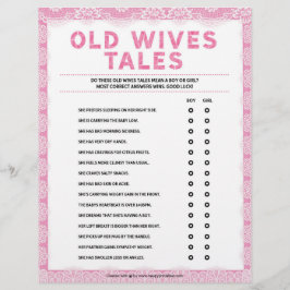 Gamla Wives Tales [Luxury Snöre [Rosa] Brevhuvud