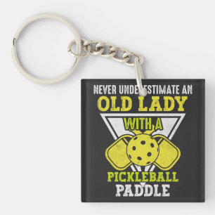 Gamla Woman Kärlek Pickleball-idrotten, Lårpickleb