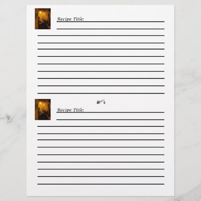 Gamla World Cookbook Recipe-kort Reklamblad (Framsidan)