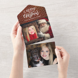 Gamla World Santa Holding Porträtt | Luxe 2-foto