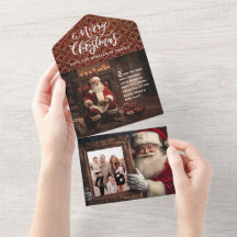 Gamla World Santa Holding Porträtt | Luxe Photo