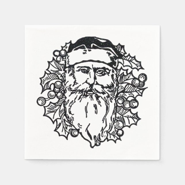 Gamla World Santa Pappersservett (Framsidan)
