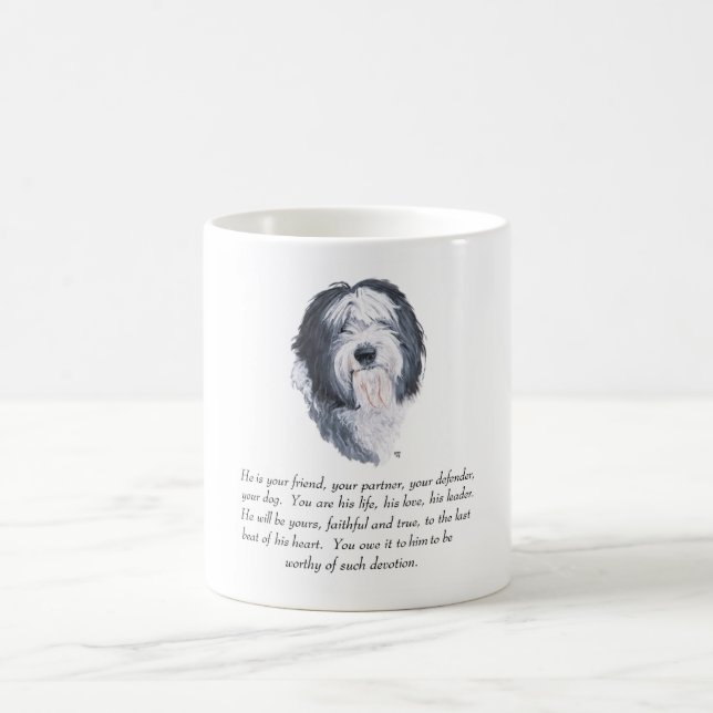 Gamle English Sheepdog KeepVII - Male Kaffemugg (Center)