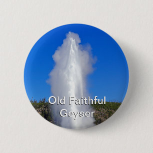 Gamle Faithful Geyser Knapp