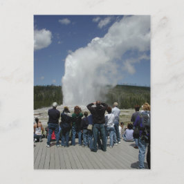 Gamle Faithful Geyser Vykort