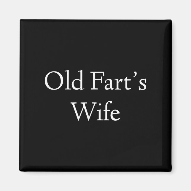 Gamle Farts-frun Funny Birthday Magnet (Framsidan)
