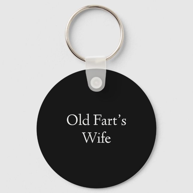 Gamle Farts-frun Funny Birthday Nyckelring (Framsida)