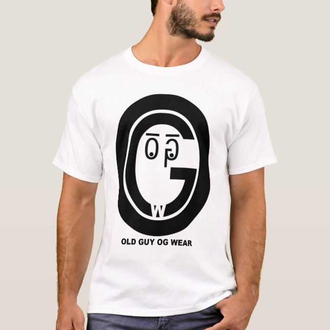 Gamle Guy OG Bära Wht T Shirt (Framsida)