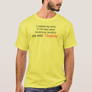 Gamle man är beroende av Shirt T-shirt