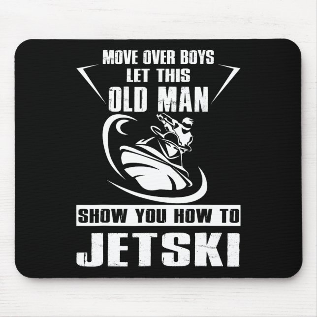 Gamle man How to Jetski Coola Funny Jet-ski Jet Sk Musmatta (Framsidan)
