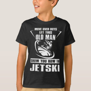 Gamle man How to Jetski Coola Funny Jet-ski Jet Sk T Shirt