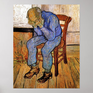 Gamle man i Sorrow av Vincent van Gogh 1890 Poster