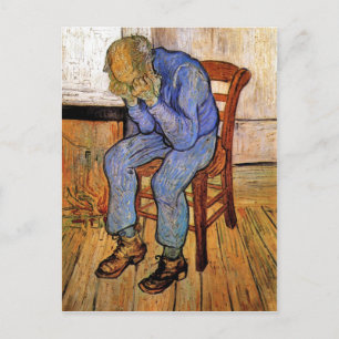 Gamle man i Sorrow av Vincent van Gogh 1890 Vykort