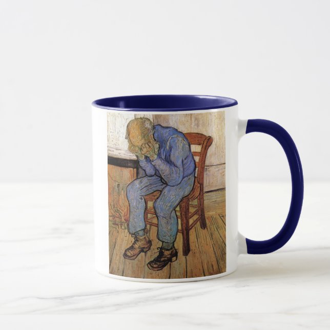 Gamle man i Sorrow Van Gogh Fine Art Mugg (Höger)