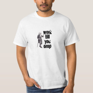 Gamle man jobbar tills du slutar finansiera pensio t shirt