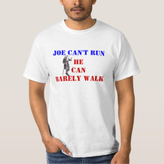 Gamle man JOE KAN INTE SPRINGA HE BARELY WALK T Shirt