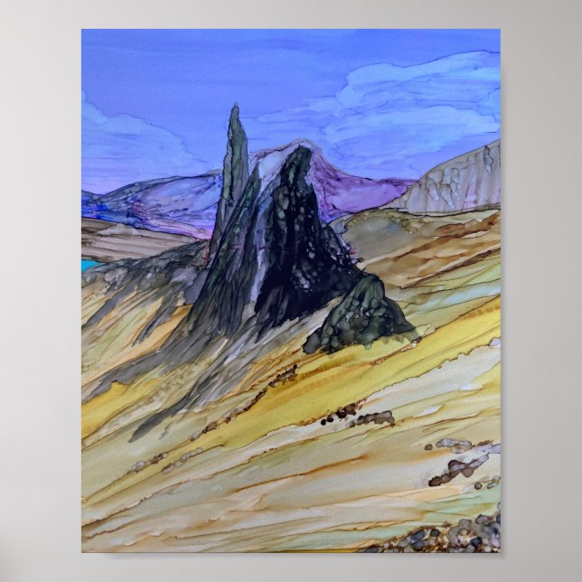 Gamle man of Storr Skye Poster (Framsidan)