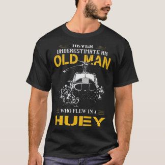 Gamle man som Flew Huey T Shirt