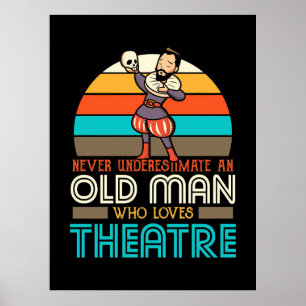 Gamle man som Kärlek Theater Poster