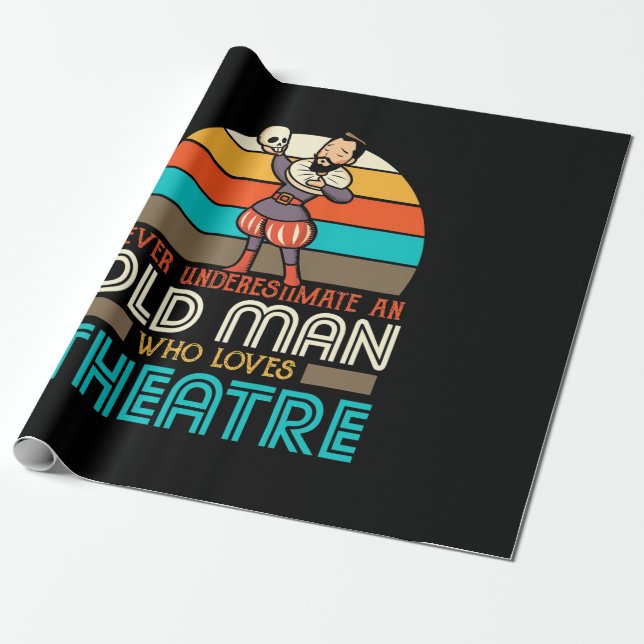 Gamle man som Kärlek Theater Presentpapper (Utrullad)