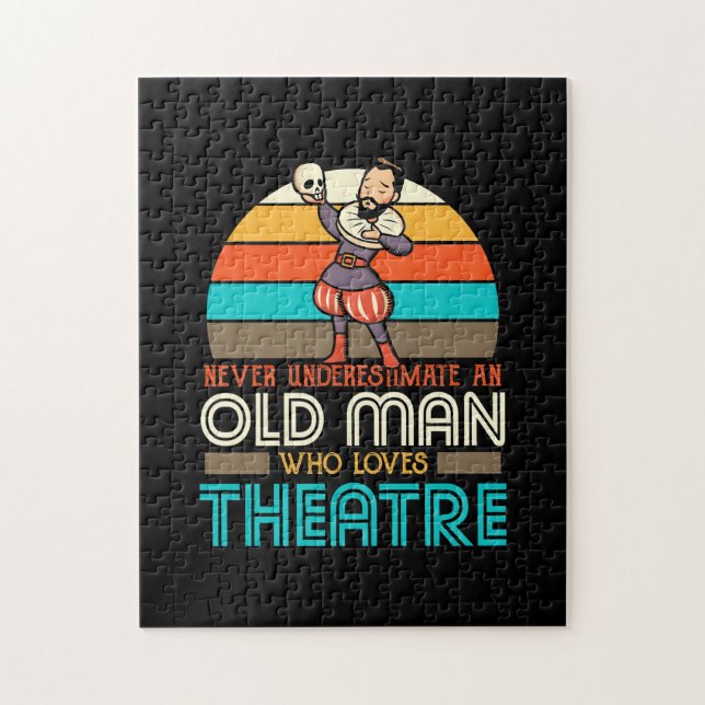 Gamle man som Kärlek Theater Pussel (Vertikal)