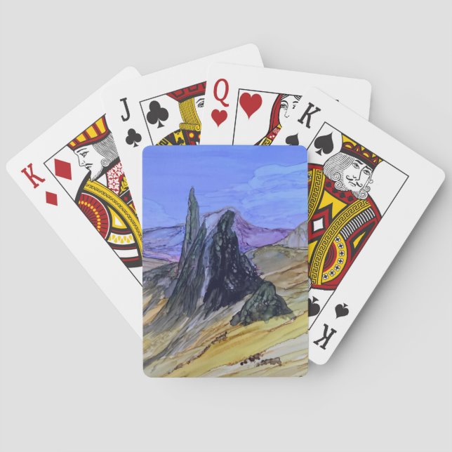 Gamle mannen på Storr Skye Casinokort (Baksidan)