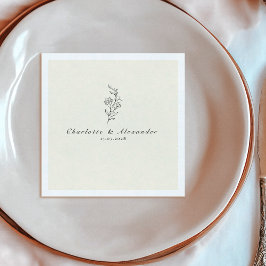 Gamle Money Ivory Bröllop Pappersservett